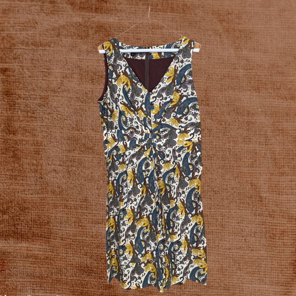 New Classic Cotton Lafayette 148 Paisley Dress